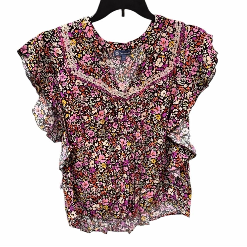 Democracy Multicolor Floral Blouse